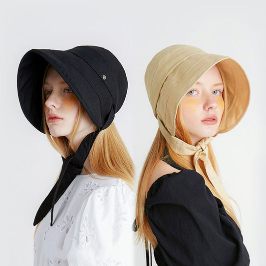 Sun Shield Ribbon Bucket Hat