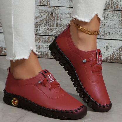 🔥Best Seller-Last Day Sale 60% OFF🔥Women's Hand-Stitched Uniqcomfy Wide Toe Box Leather Shoes